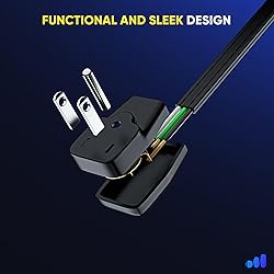Maximm Extension Cord Heavy Duty (2 Feet) Flat Wire