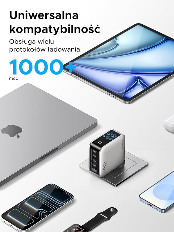 Nexode Pro Cargador USB C 100W Carga Rápida Pantalla TFT