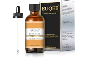 EUQEE Pumpkin Pie Fragrance Oil, Premium Pumpkin Pie Scented Essential Oils with Glass Dropper for Soap & Candle Making, Bath Bombs (2.02 Fl oz/60 ml)
