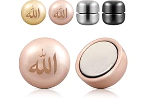 Hijab Magnets Pins Allah,4 Pairs Hijab Magnetic Pins for Women Muslim-Boffdock Pinless Magnetic Hijab Pins, No-Snag Multi-Use Hijab Round Magnets