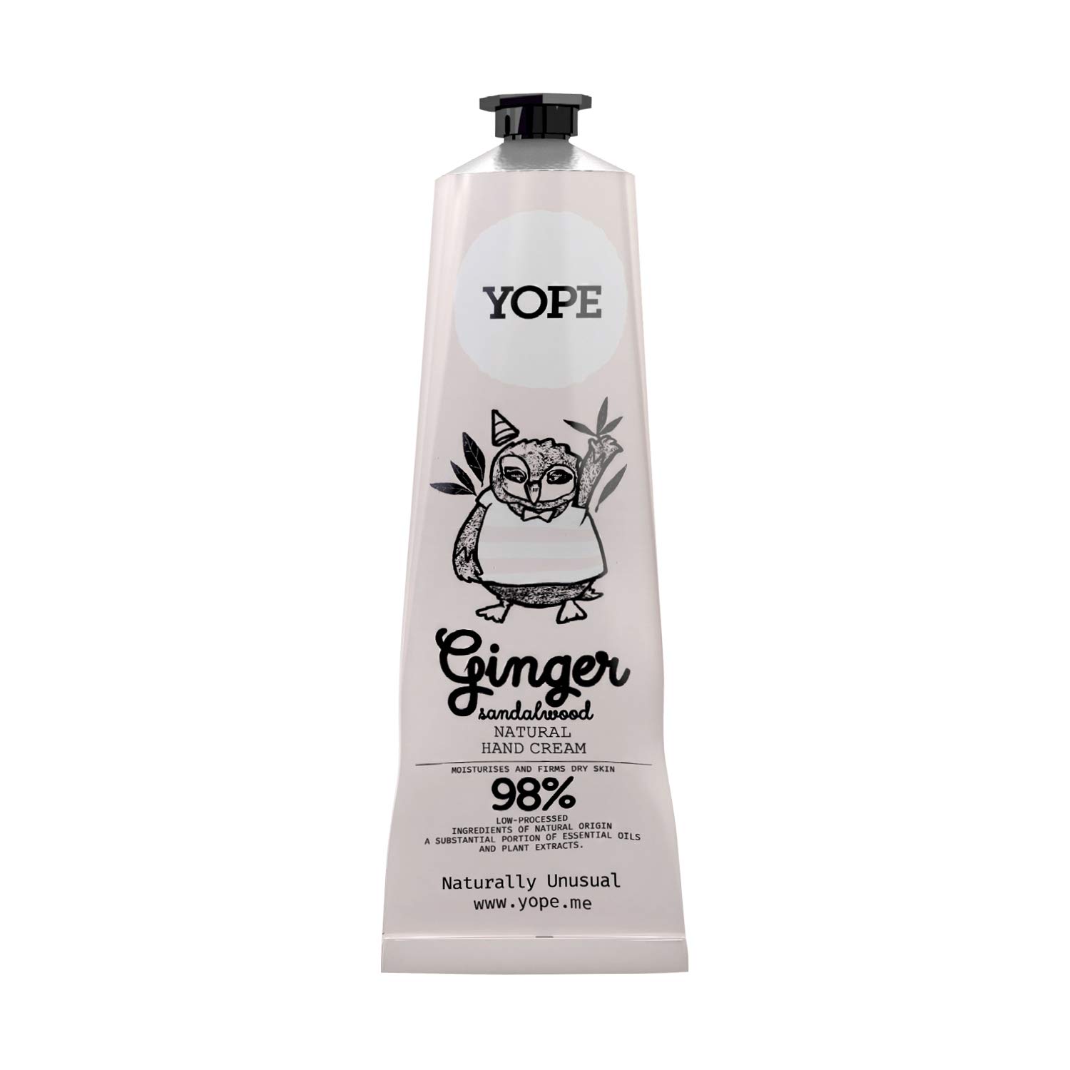 YOPE Natural Hand Cream | Shea Butter | Organic Argan, Coconut and Olive Oils | Vitamin E | Soothes Irritation |Regenerating | Moisturising | 98%, Natural Ingredients | Ginger and Sandalwood 100ml