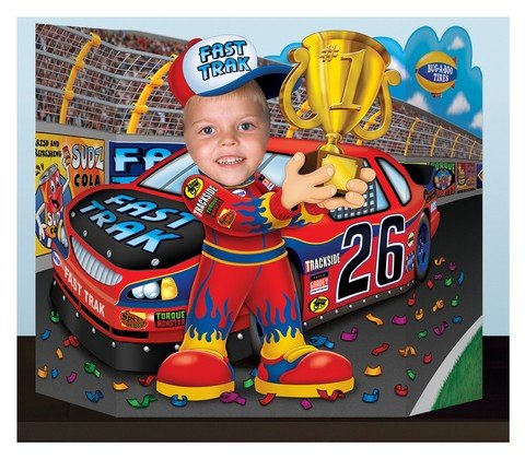 Race Car Driver Photo Prop Party Accessory (1 count) (1/Pkg)