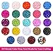 Pony Seed Beads, Shynek 24 Colors Friendship Bracelet Beads 4mm Small Rainbow Glass Beads with Elastic String for Jewelry Making Bracelets Necklaces