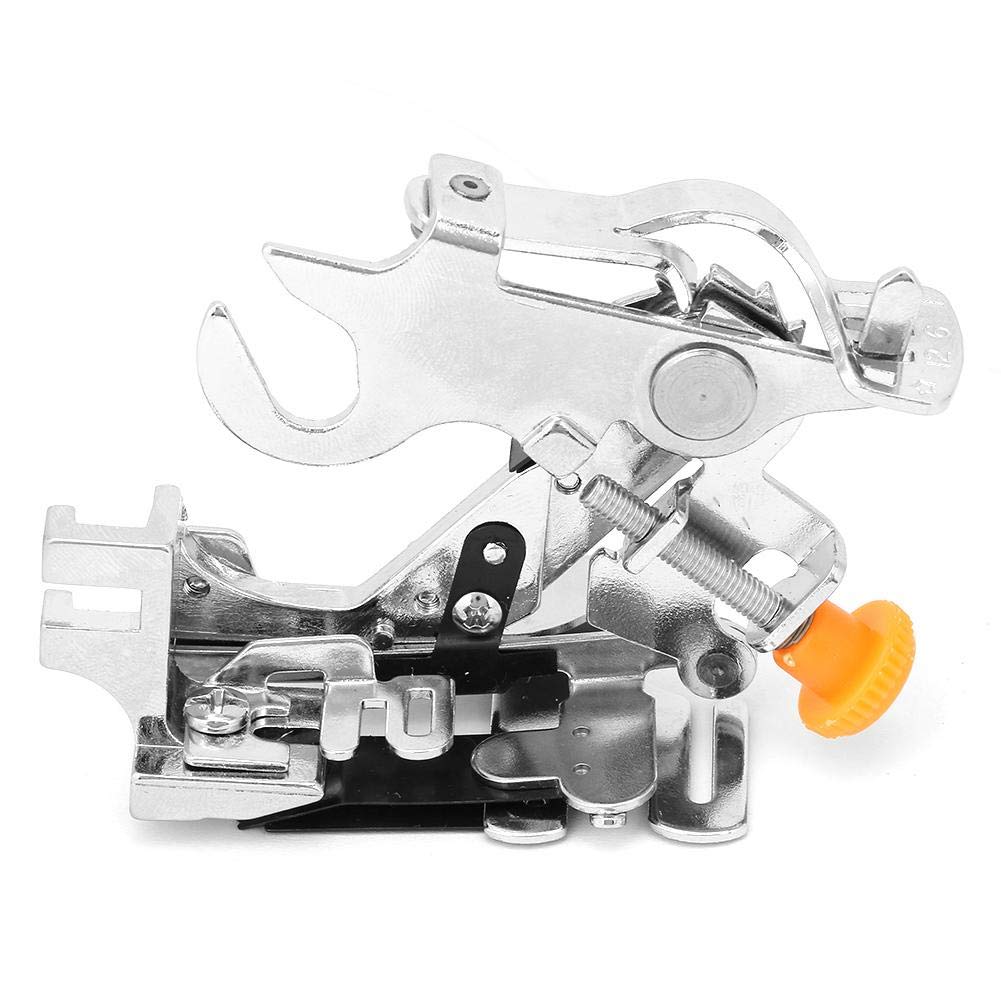 Ruffler Sewing Machine Foot, Adjustable Pleat and Gather Presser Foot Attachment for Low Shank Household Sewing Machines(Yellow)