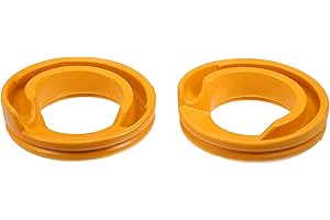 X AUTOHAUX 2 Pcs Yellow Rear Lower Suspension Coil Spring Insulator No.13322648 for Buick Regal Base GS Premium 2.0 2.4 2014-2017