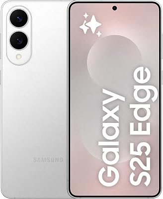 Galaxy S25 Edge 512GB Teléfono Móvil Fino con IA, Galaxy AI, 12GB RAM, Cámara 200MP, Batería Larga Duración, Garantía del Fabricante 3 Años + 1 Extra, Color Titanio Plata (Versión Española)