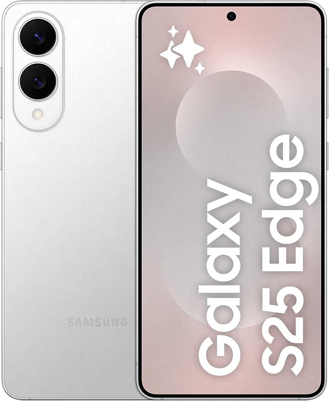 Galaxy S25 Edge 512GB Teléfono Móvil Fino con IA, Galaxy AI, 12GB RAM, Cámara 200MP, Batería Larga Duración, Garantía del Fabricante 3 Años + 1 Extra, Color Titanio Plata (Versión Española)