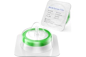BIOMED SOLUTIONS Sterile Syringe Filters, Sterile Individually Packed, PES Membrane 0.22um Pore Size, 33mm Membrane Diameter, Sterile Syringe Filter with Hydrophilic PES Membrane 100 Pcs by Biomed Scientific