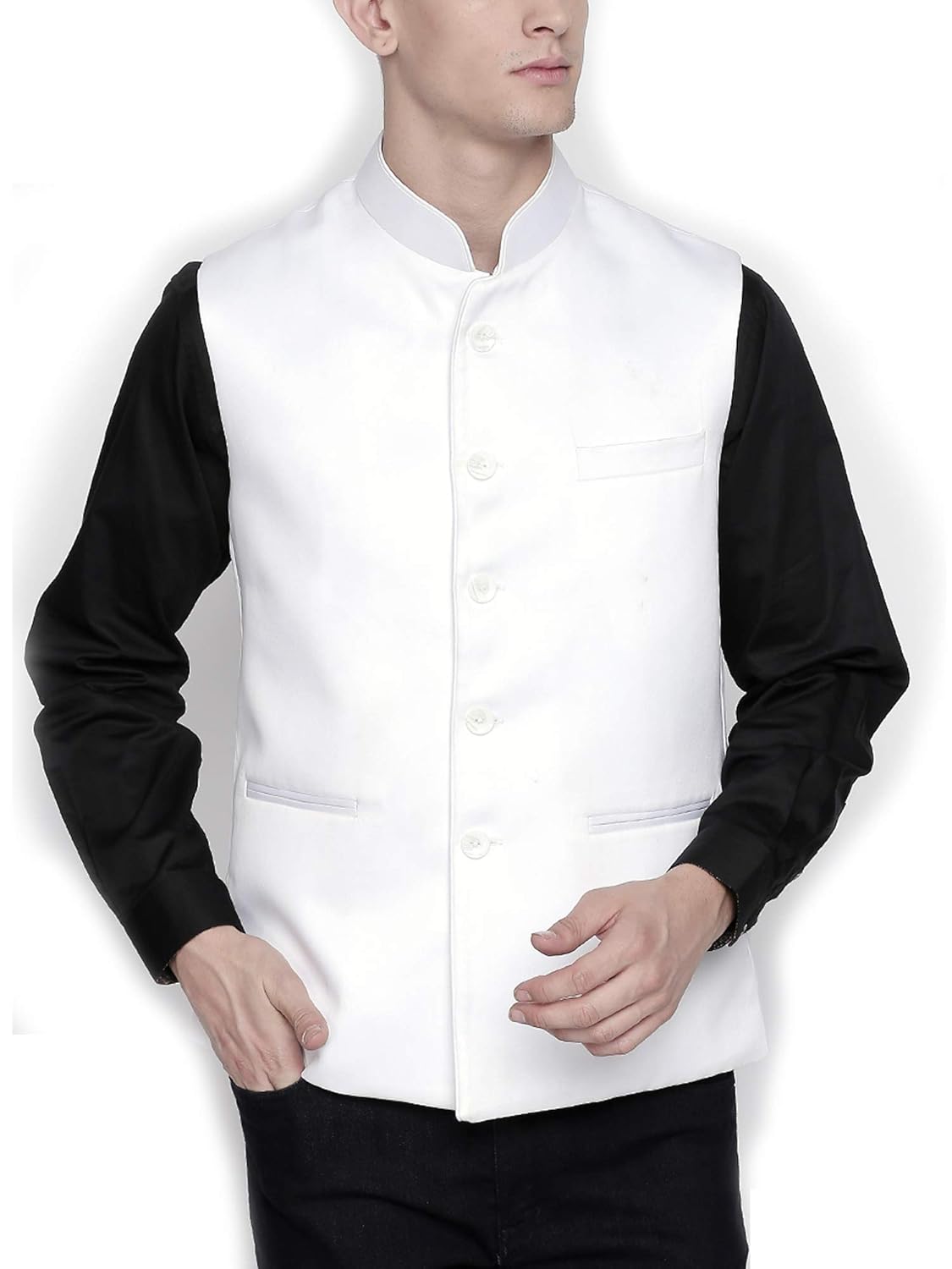 white formal jacket