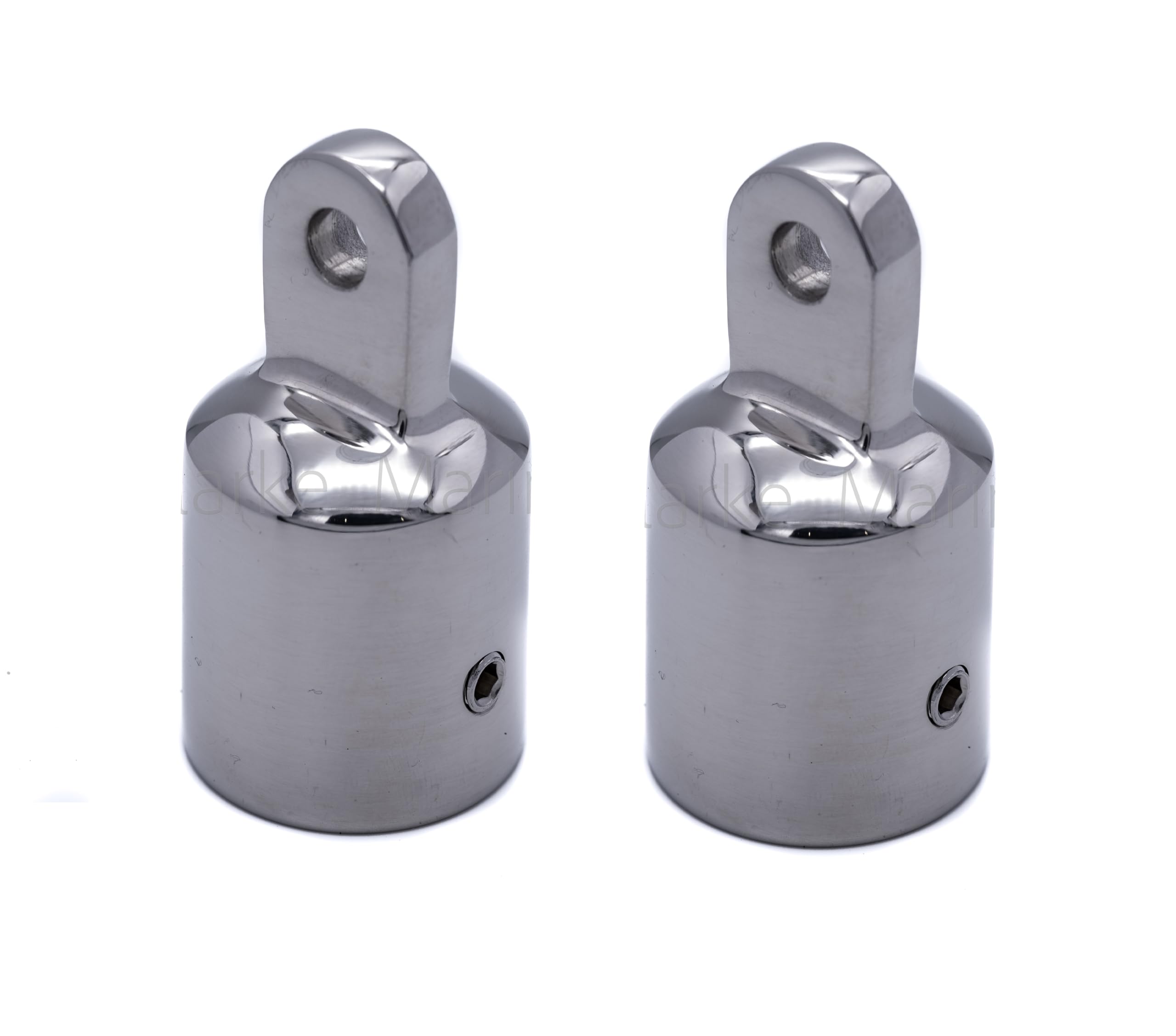 2pcs 19mm Bimini eye end cap stainless steel marine grade boat fitting fits 3/4" inch tube pipe