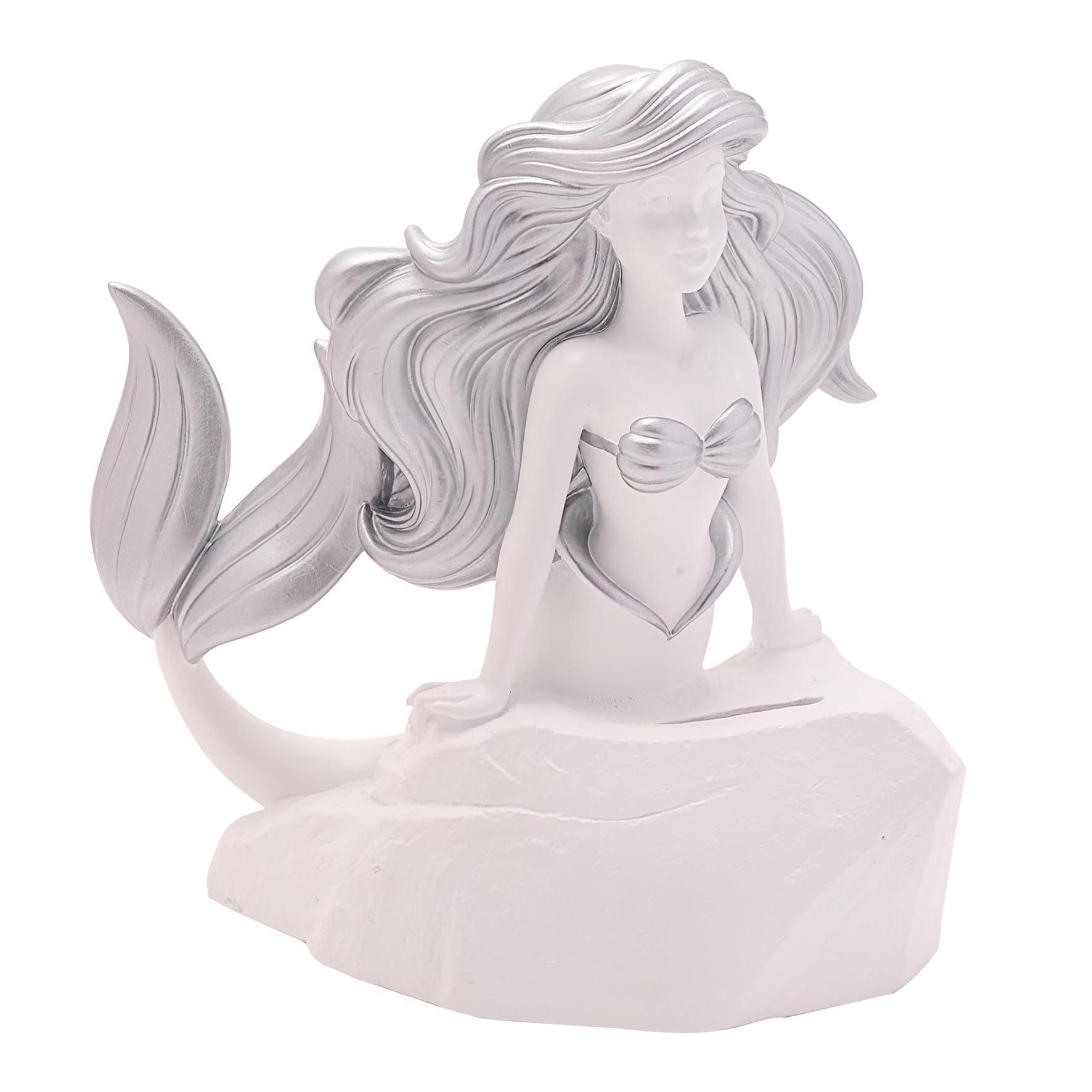 Disney 100 Ariel Money Bank | White Resin