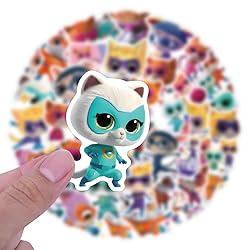 50pcs Cartoon Supper Kitties Stickers for