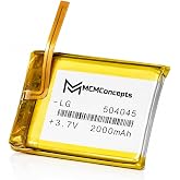 MCMConcepts 2000mAh Square Battery Replacement for iPod Video/Classic Thin 5th-7th Gen