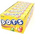 DOTS Individually Wrapped Candy - Original Gummy Candy Flavors - Cherry, Lime, Orange, Lemon & Strawberry - Gluten Free, Kosher & Peanut Free Gumdrops - Bulk 24ct, 2.2oz Dots Candy Boxes