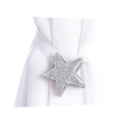 Baoblaze 4pieces Magnetic Curtain Tie Back Tiebacks Cute Star