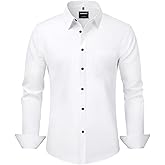 YEEKISUS Mens Dress Shirts Long Sleeve Button Down Shirts Classic Regular Fit Formal Casual Business Shirts with Pocket