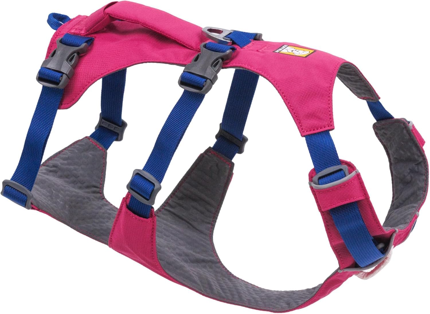 RUFFWEAR Flagline Dog Harness, Small Reflective Y Shaped Dog Harness with Handle, Lightweight Adjustable Padded Dog Walking & Dog Running Harness, 3 Lead Attachments, Size S, Alpenglow Pink — image 1