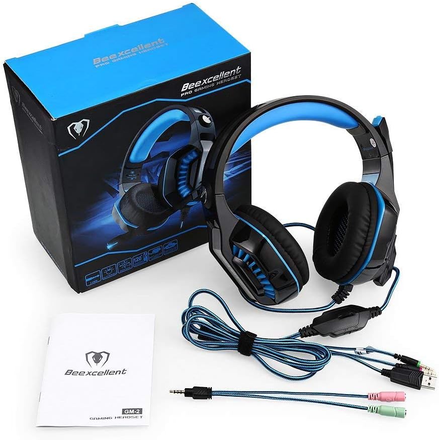 PC,Tablet Smartphone Blu Auricolare con Microfono luci a LED Beexcellent  Cuffie Gaming con Microfono per PS4 Xbox One Computer Portatile Cuffie per  PC urban-earth.co.uk