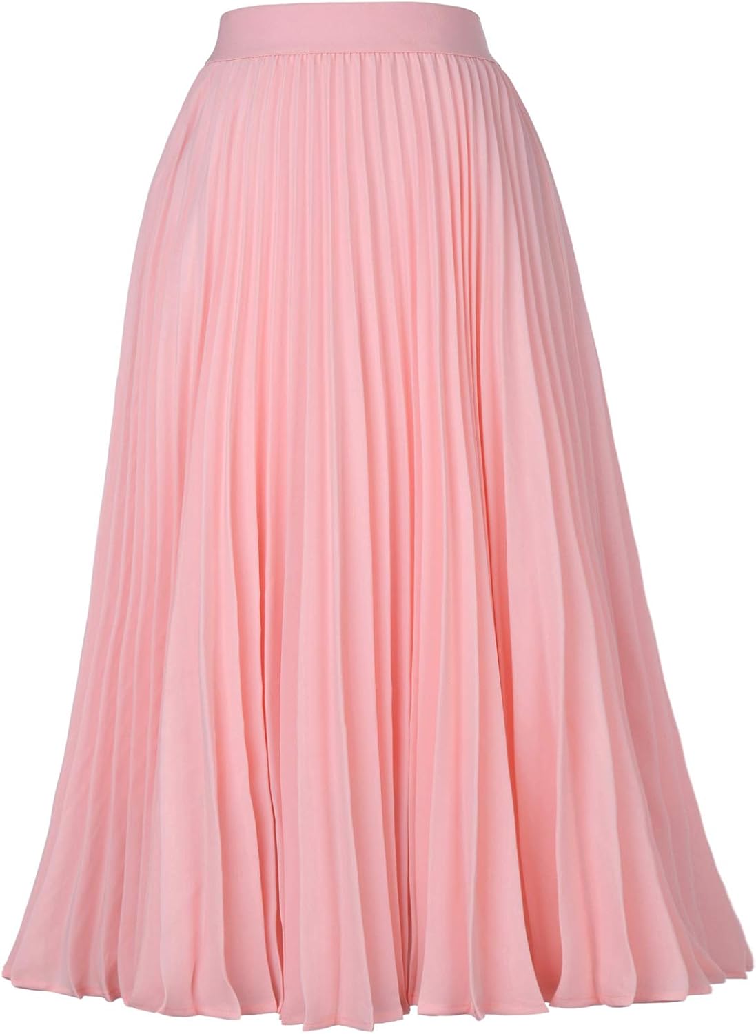 chiffon pleated back midi skater dress
