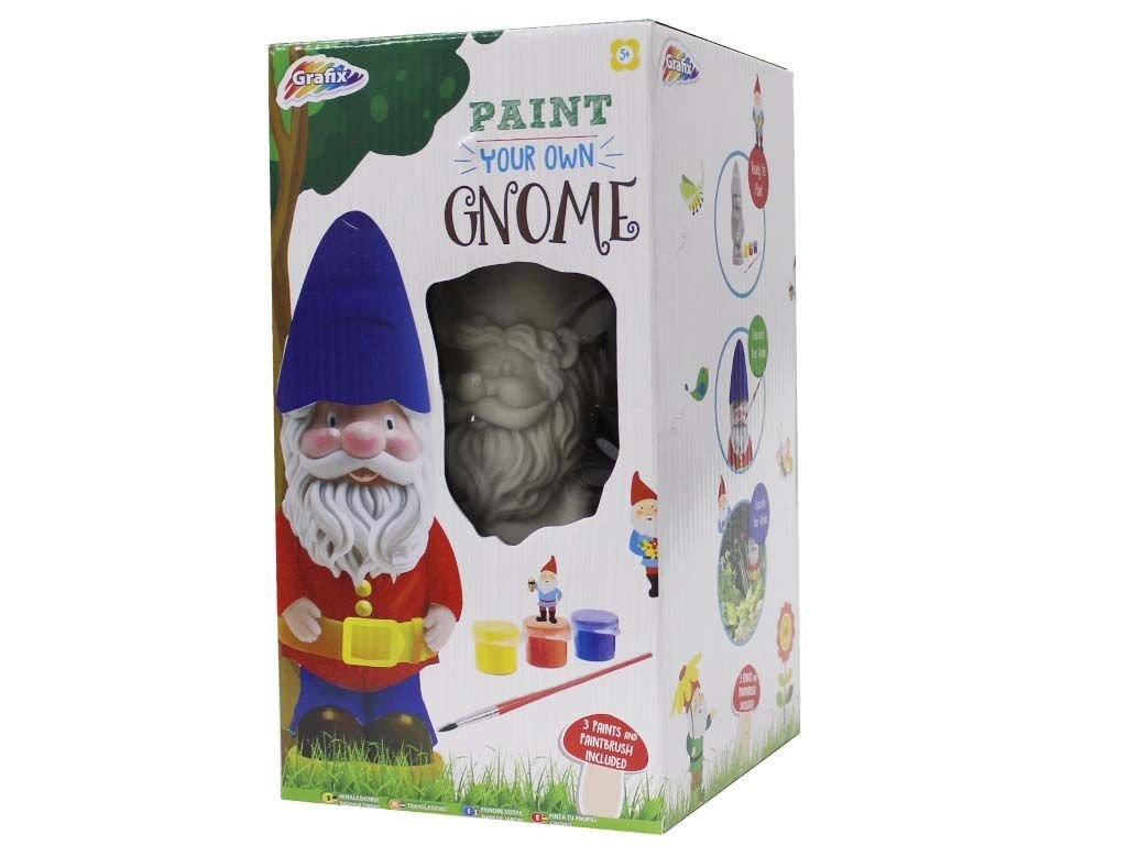 Grafix Paint Your Own Garden Gnome Craft Activity For Children