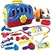 Kidzlane Deluxe Veterinarian Kit for Kids and Toddlers | Pretend Play Vet Set for Kids | Pet Vet Playset | Toy Pet Carrier for Little Girls and Boys | Kids Doctors Kit | Play Doctor Set for Kids