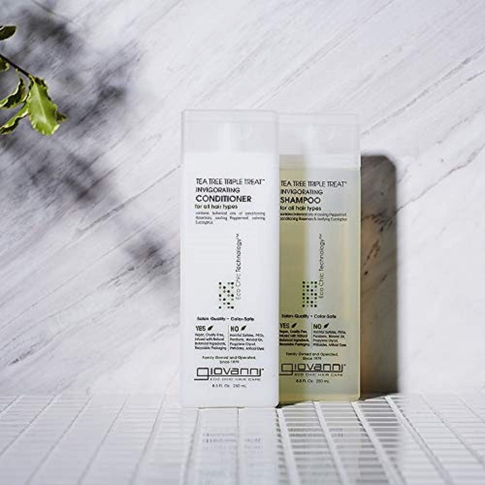 Giovanni Tea Tree Triple Treat Shampoo - 250ml, Tea Tree Triple Treat (Tea Tree Botanicals), 250 ml (Pack of 1) - Image 5