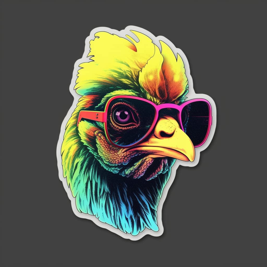 Yoonek Graphics Chicken Vinyl Decal Sticker for