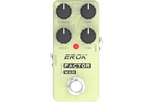 EROK Wah Pedal – Exaggerated Slap Funky & Subtle Attractive Wah Filter for Guitar & Bass, True Bypass