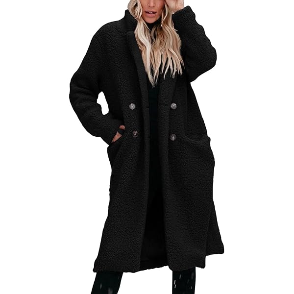 XUNRYAN Winter Coats for Women Plus Size Sherpa Jackets Fleece