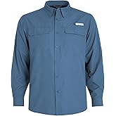 HABIT Men's Trappers Cabin Hybrid Long Sleeve River Shirt
