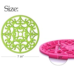 ME.FAN Trivets for Dishes/Pots/Pans, 3 Pcs Silicone