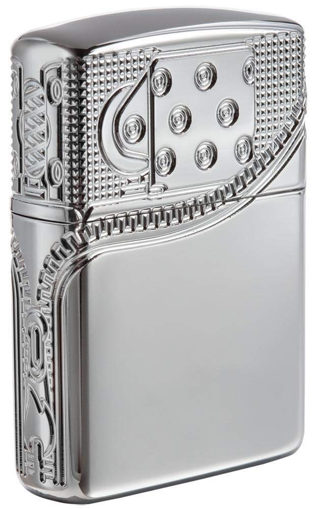 Zippo ZIPPO ZIPPER DESIGN Windproof Lighter - armor® high polish chrome, Regular