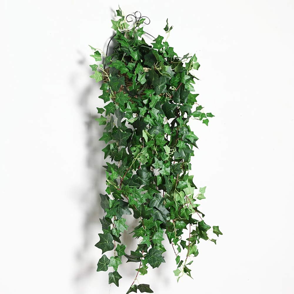 Veryhome Artificial Ivy Silk Fake Vine Wall Hanging Party Decoration Wedding Garland Greenery Leaves Garden Home Foliage Plants (Green) - Image 3