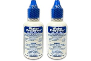 GREEN GOODS Water Preserver for 55 Gallon Water Tank - Purifies Water for Drinking for 5 Years - Ideal for Emergency Water Storage or Rain Collection - Survival Kit, Earthquake, Hurricane, Emergency Water-2 Pack