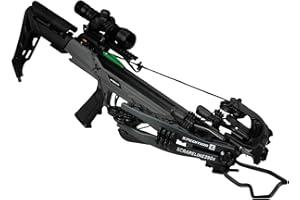 Xpedition Archery Scrapeline 390X Crossbow, 6.7LB 390 Feet Per Second Compound Crossbow Package with 4X32 Scope