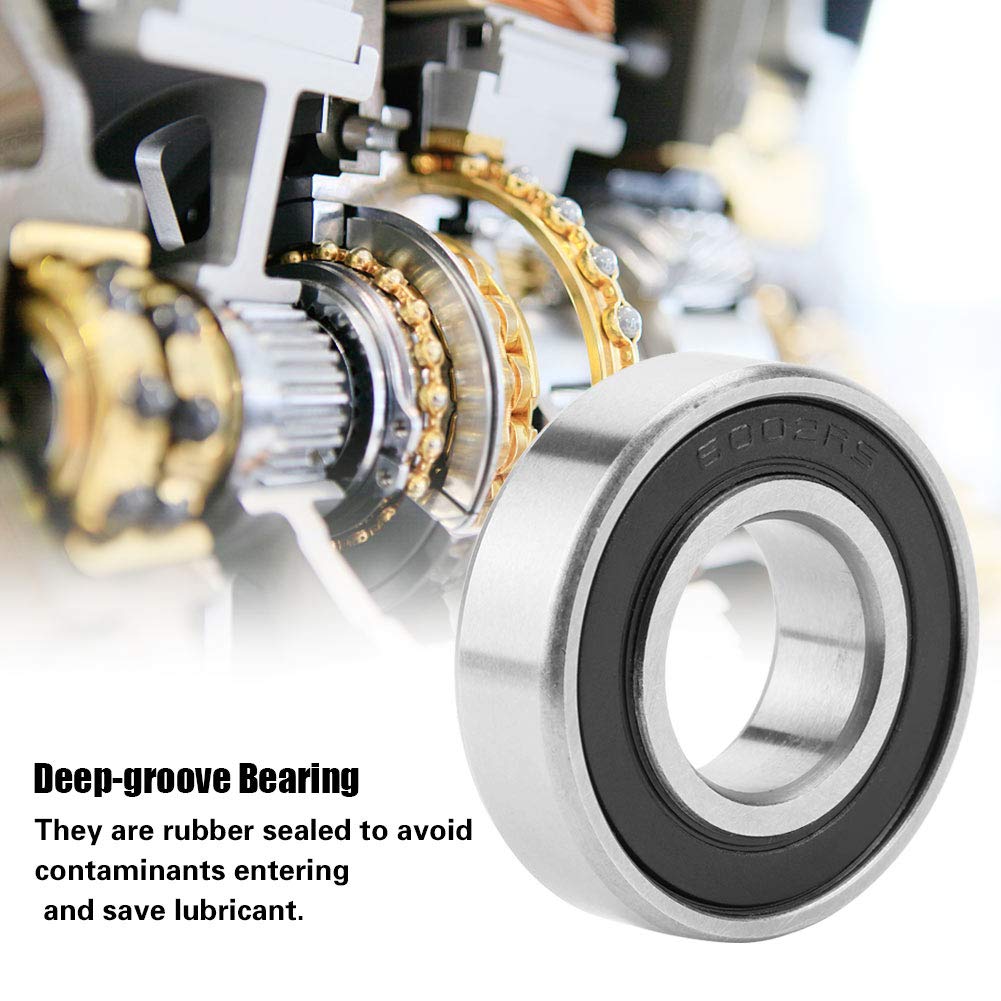 Ball Bearing, 10pcs 6002-2RS Rubber Sealed Deep-groove Ball Bearings - Image 4