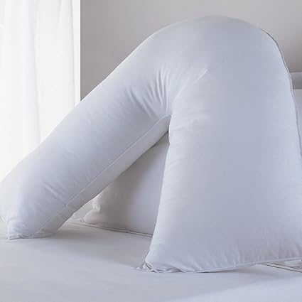 Rohi Plush Soft Touch V Shaped Boomerang Pillow Mercerized Shell