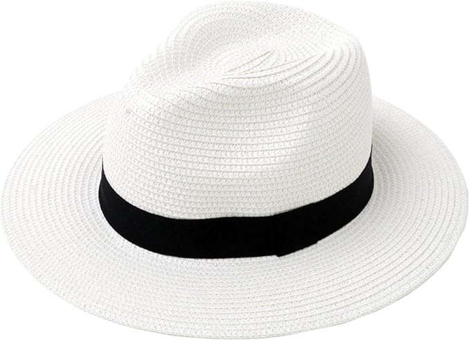 Amazon ビッチ Vicci メンズ ロングブリム ハット 中折れ 帽子 ぼうし 麦わら帽子 ツバ広 ストロー 日除け 春 夏 Free フリーサイズ Wht ホワイト キャップ 通販