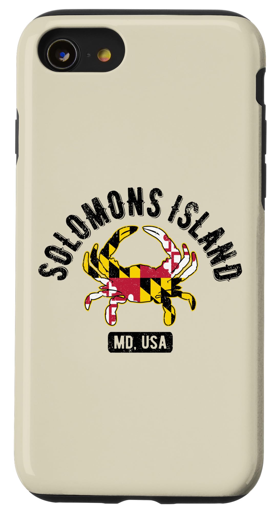 iPhone SE (2020) / 7 / 8 Solomons Island Maryland USA Crab Vintage Distressed Design Case