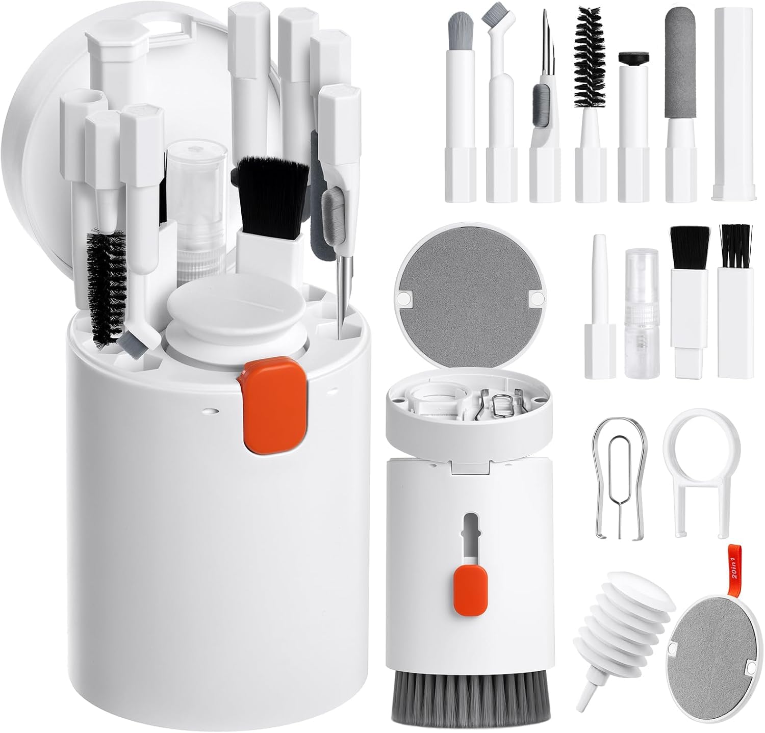 Vicloon 20 in 1 Electronics Cleaning Kit - Multifunctional Keyboard Cleaner Brush with Keycap Puller, Electronics Cleaning kit for Phones, Tablet, Computer, PC Monitor