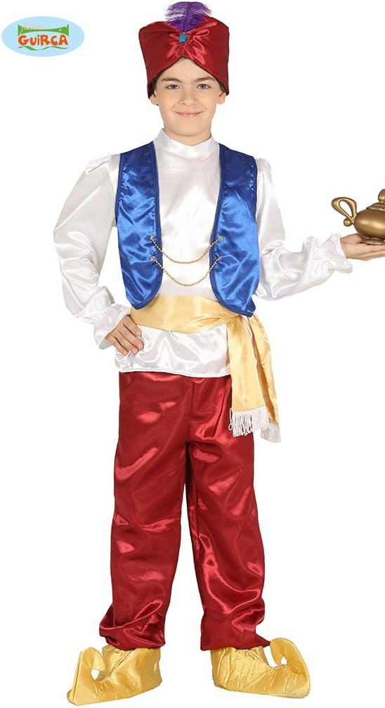 Guirca 004.GU87511 Children’s Desert Thief Costume Multicoloured, White, Burgundy, 10-12 Years