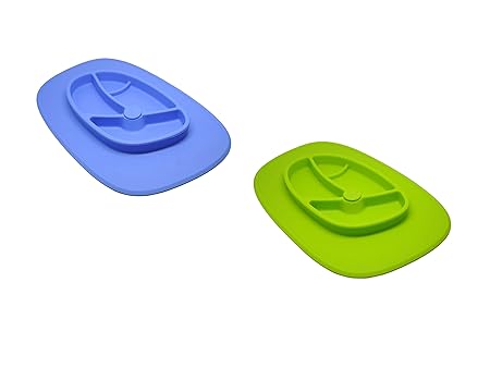 Xena 2 piezas azul verde flexible para niños bebés cuenco de ...