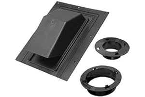Broan-NuTone 354R 4" Plastic Roof Cap, Black