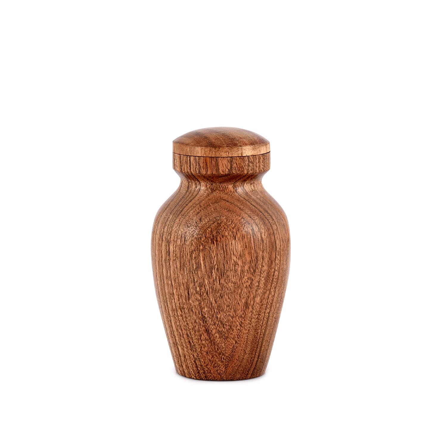 Photo 1 of NIRMAN Acacia Wood Urns for Human Ashes - Beautiful Wood Urns for Adults (2.75" x 2.75" x 5")