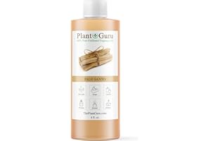PLANT GURU Palo Santo Fragrance Oil 4 fl. oz. Scented Oil for DIY Soap Making, Candles, Bath Bombs, Body Butters. Used in Aromatherapy Diffusers, Burners and Warmers. Great Addition to Lotions and Creams.