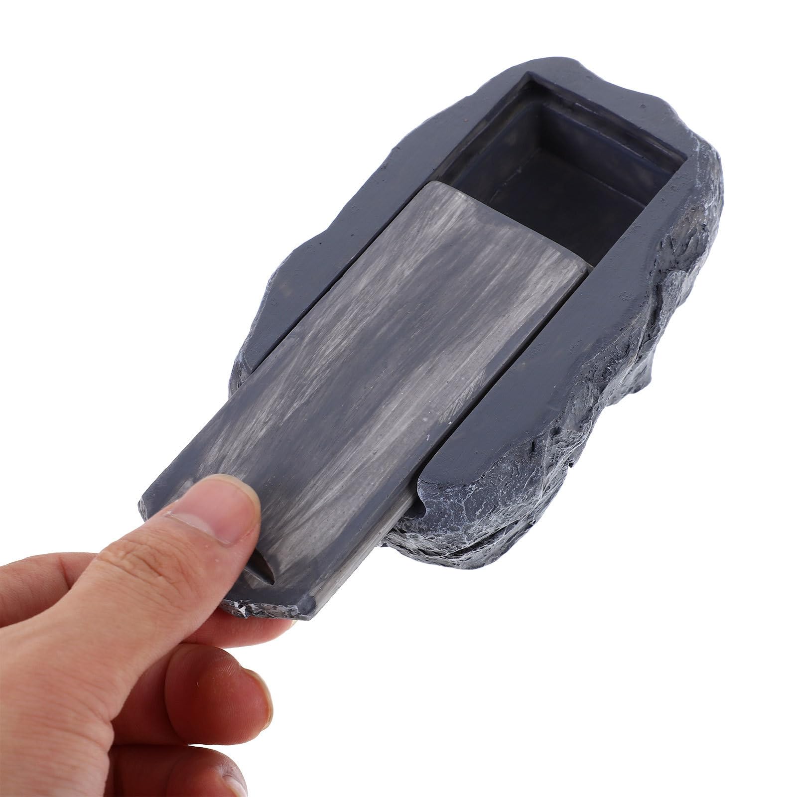 TOVINANNA Stone Key Hider Outdoor Decorative Key Storage Box Fake for Discreet Holding for Garden Porch Material