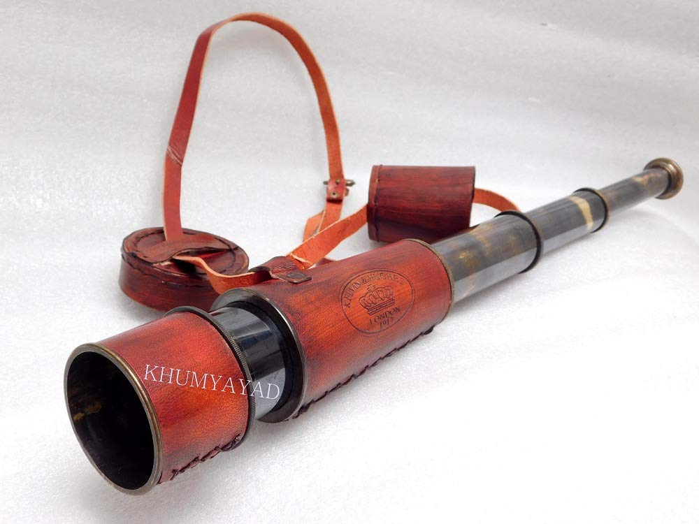 KHUMYAYAD Brass Telescope Hand Made Spyglass Nautical Antique Telescope