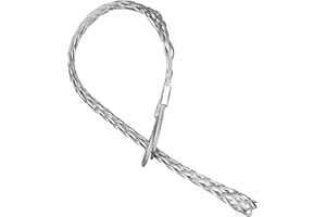 Xadnitu Cable Pulling Grip for 37-50mm OD Electrical Wires, Stainless Steel Cable Puller Sock Mesh Lassos with Rope Loop for Heavy Duty or Flexible Cords