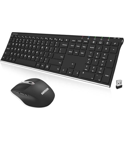 Amazon.com: Arteck 2.4G Wireless Keyboard and Mouse Combo