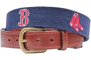 Boston Red Sox Needlepoint Belt by Smathers & Branson